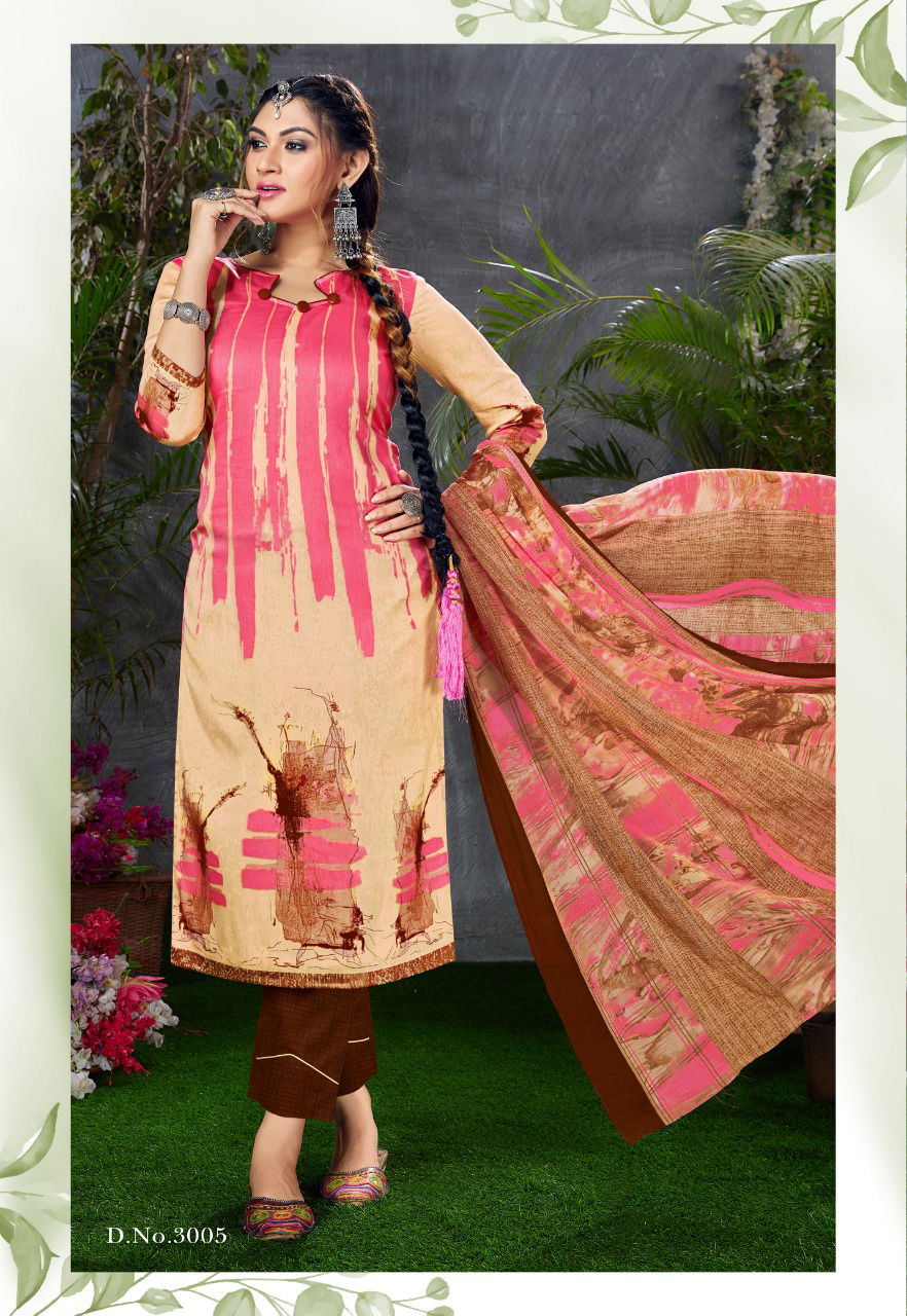 Palak Shayona 3 Latest Fancy Designer Printed Cotton Dress Material